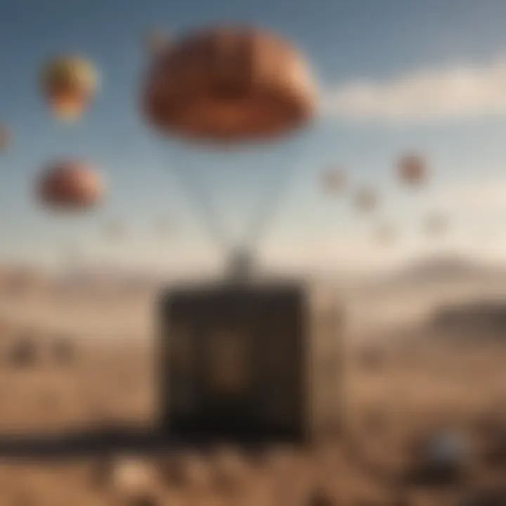 Visual representation of risks and rewards in airdrops