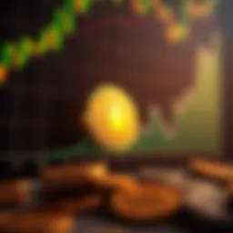 Graph showcasing eToro coin price evolution