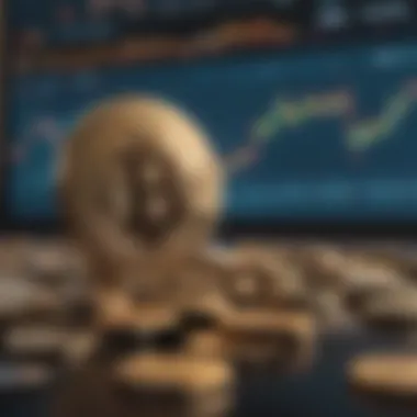 Transforming Corporate Treasury Assets into Cryptocurrencies A conceptual visualization of corporate treasury assets transitioning to cryptocurrencies