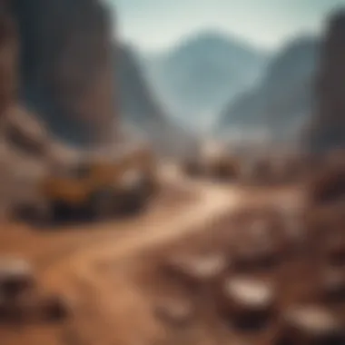 Mineral Exploration Site Mineral exploration site showcasing small cap opportunities