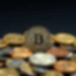 A collection of classic coins displayed elegantly