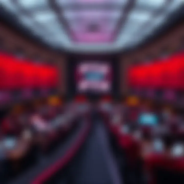 Panoramic view of FTX Arena during a crypto event