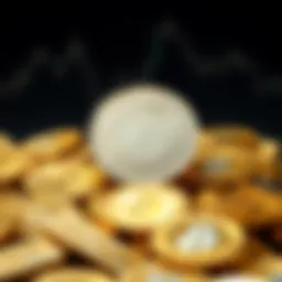 A visual representation of precious metals, showcasing gold and silver coins.